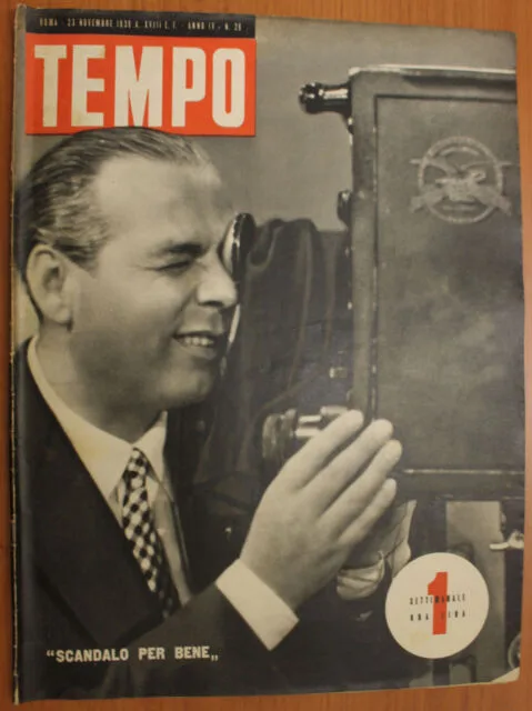 TEMPO n. 26 NOVEMBRE 1939 SCANDALO PER BENE #R26