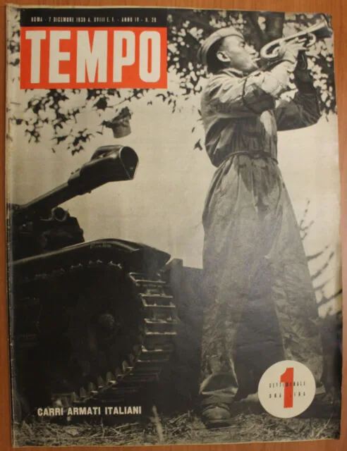 TEMPO n. 28 DICEMBRE 1939 CARRI ARMATI ITALIANI #R28