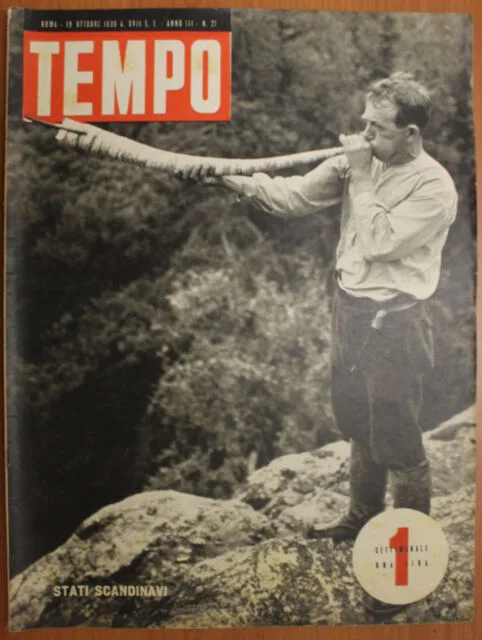 TEMPO n. 21 OTTOBRE 1939 STATI SCANDINAVI #R21