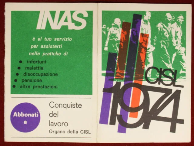 Tessera Confederazione Italiana Sindacati Lavoratori 1974 VERONA #T420