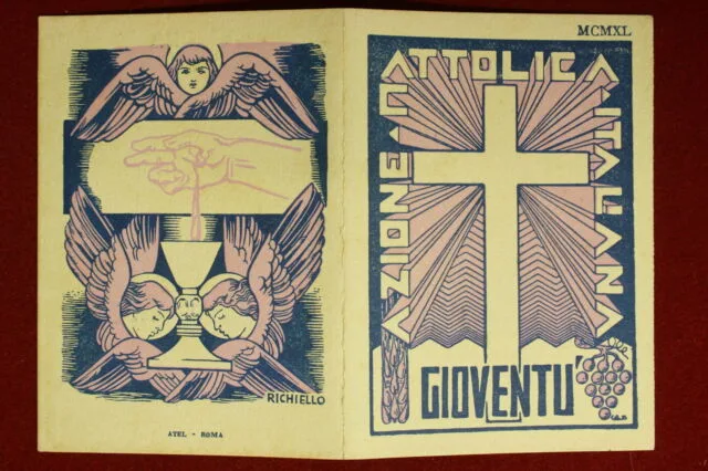 Tessera Azione Cattolica Italiana Gioventù 1940 MEZZANE DI SOPRA VERONA #T410