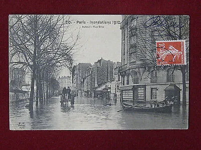PARIGI – CARTOLINA INONDAZIONE 1910 VIAGGIATA #3754
