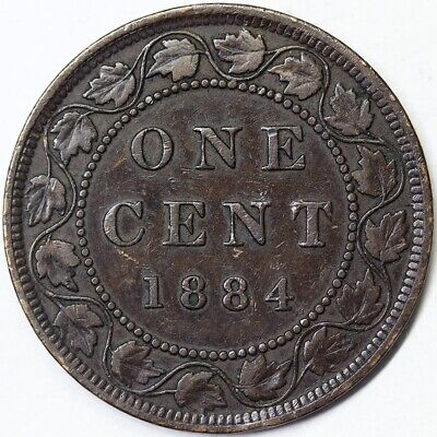 CANADA 1 CENT 1884 Confederation #5855