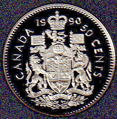 CANADA 50 Centesimi 1990 Proof #2633