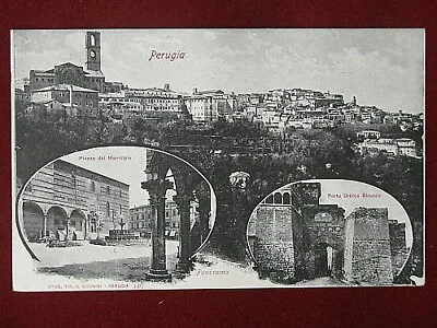 PERUGIA PANORAMA NON VIAGGIATA #4424