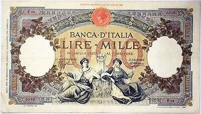 REGNO ITALIA 1.000 Lire Repubbliche Marinare Roma  12/02/1935 BB+  R2 #BI 167