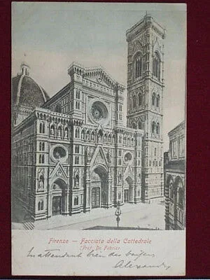 FIRENZE Facciata Cattedrale viaggiata “900 #