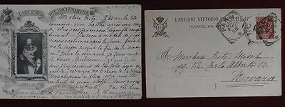 10° LANCIERI VITTORIO EMANUELE II° viaggiata f/p 1906 #732
