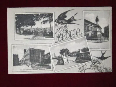 PERUGIA  Varie Vedute,no viaggiata,anni 30,f/p  #1086
