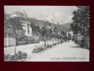 STRESA BORROMEO Lago Maggiore,Passeggiata,viaggiata 1936 , f/p #1049