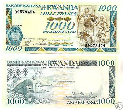RUANDA 1000 Franchi 1988 FDS #B59