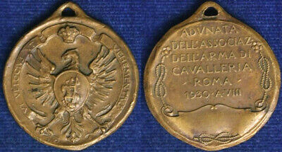 Medaglia Roma 1930 Adunata Nazionale Arma Di Cavalleria #609