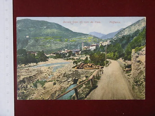 BORMIO visto da Uzza Panorama  Valfurva viaggiata 1921#3945