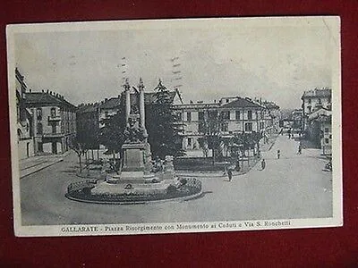 GALLARATE Piazza Risorgimento viaggiata “900 #10238