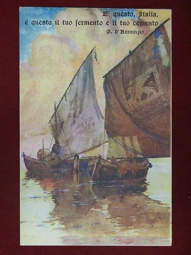 VENEZIA illustrata con frase D’Annunzio NON VIAGGIATA #5232