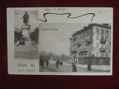 SALUTI DA MILANO Vedute no viaggiata “900 #10176