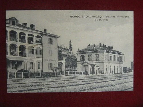 BORGO SAN DALMAZZO Stazione viaggiata anni 10 #10960