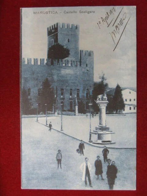 Marostica Castello Scaligero anni 10 non viaggiata animata #11922