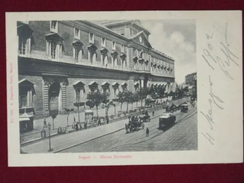 NAPOLI Museo Nazionale carri, tram, viaggiata animata “900 #2448