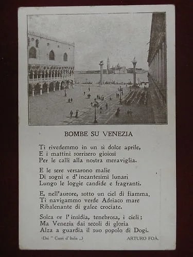 VENEZIA poesia ARTURO FOA’ NON VIAGGIATA #5230