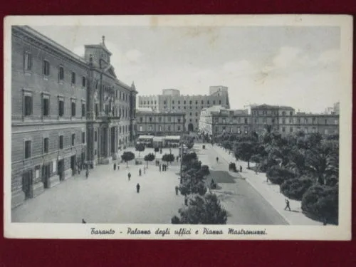 TARANTO PALAZZO E PIAZZA ANNI 20 VIAGGIATA #2762