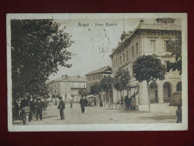 Acqui Foro Boario anni 20 viaggiata animata #12124