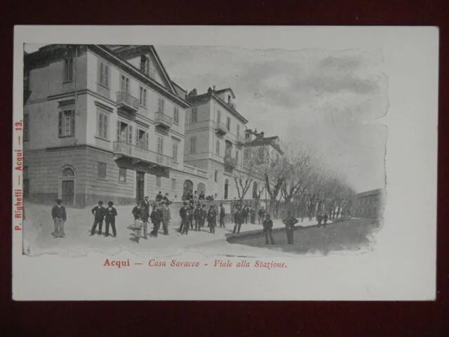 Acqui Casa Saracco anni 20/30 non viaggiata animata #12135