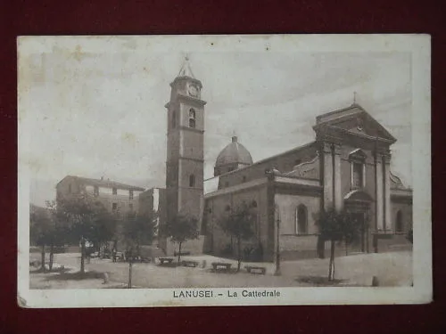 LANUSEI LA CATTEDRALE ANNI 30 VIAGGIATA #6460