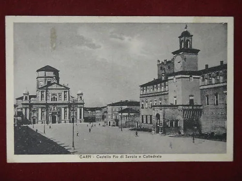 CARPI CASTELLO PIO DI SAVOIA ANNI 40 VIAGGIATA #5735