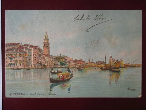 VENEZIA Canal Grande illustrata viaggiata “900 #4644