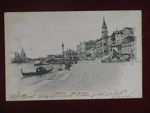 VENEZIA Riva Schiavoni viaggiata “900 #10085