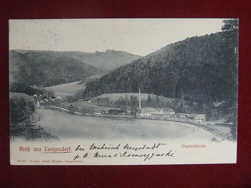 GERMANIA Gruss aus Langendorf viaggiata “900 #10138