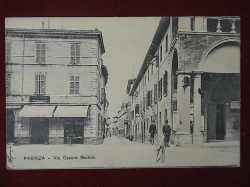 FAENZA VIA CESARE BATTISTI NON VIAGGIATA #5553
