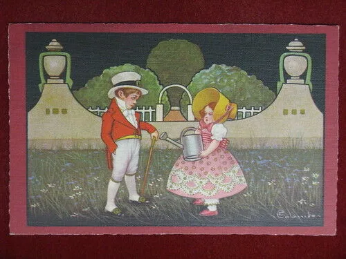 illustrata COLOMBO Bimbi viaggiata anni 20 #10443