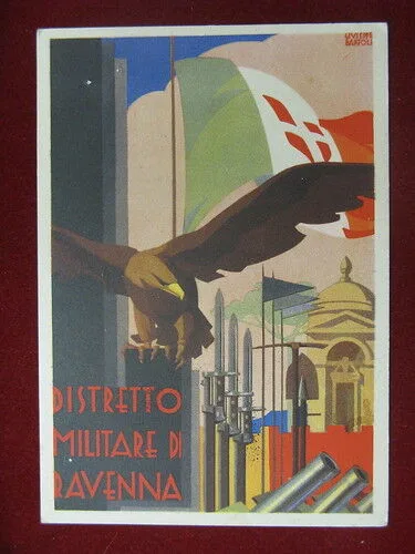 illustrata BARTOLI G. Distretto Militare di Ravenna non viaggiata anni 40 FG #11126
