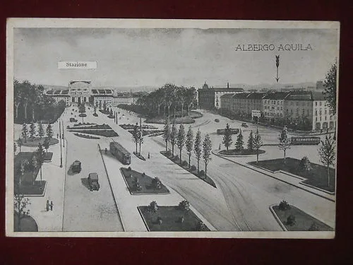 MILANO ALBERGO AQUILA NON VIAGGIATA #4352