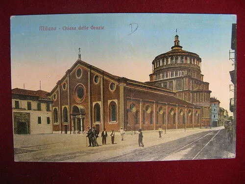 MILANO Chiesa delle Grazie non viaggiata animata “900 #10922