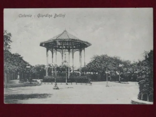CATANIA GIARDINO BELLINI ANNI ’20 VIAGGIATA #1922