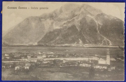 CAVAZZO CARNICO Veduta Generale viaggiata anni 10 #3882