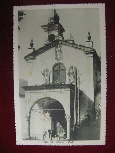 CHIURO Chiesa San Carlo non viaggiata anni 20 #10916