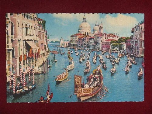VENEZIA Regata storica viaggiata anni 60 #10025