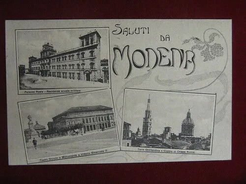 MODENA Varie Vedute viaggiata anni 20 #10966