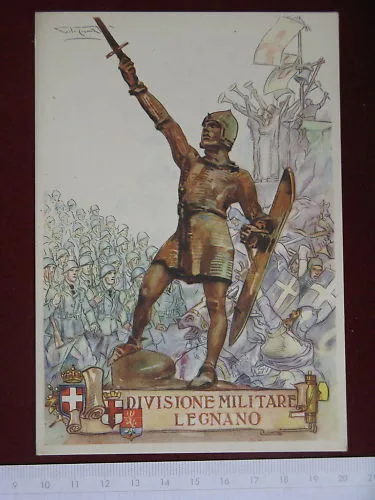 DIVISIONE MILITARE LEGNANO ill. CODOGNATO no viaggiata anni 20 #4059