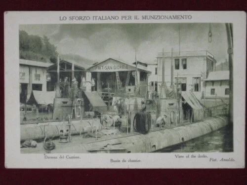FIAT SAN GIORGIO Darsena del Cantiere non viaggiata anni 10 #3042