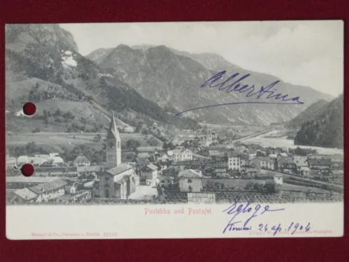 PONTEBBA 900 NON VIAGGIATA CON 2 FORI DA ARCHIVIO #18006