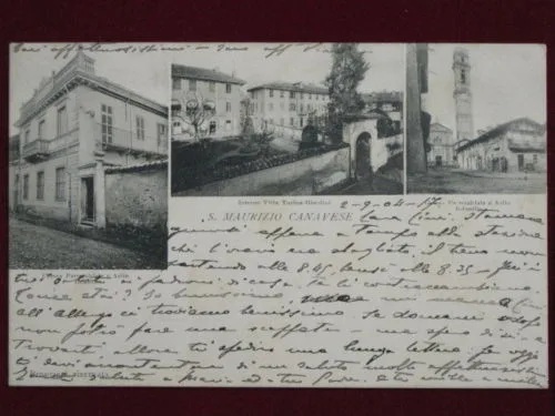 S.MAURIZIO CANAVESE (TO) VEDUTE INIZI ‘900 viaggiata #2181