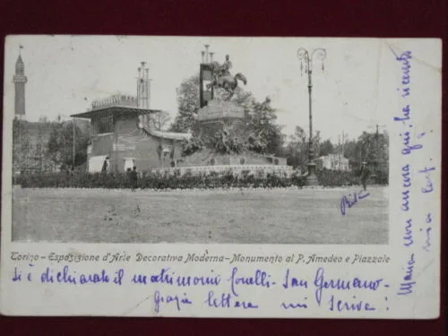 TORINO – PIAZZALE ESPOSIZIONE INIZI 900 VIAGGIATA #2198