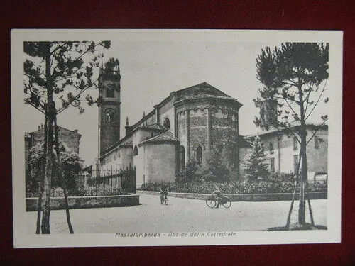 MASSALOMBARDA Abside non viaggiata animata anni 30 #10972
