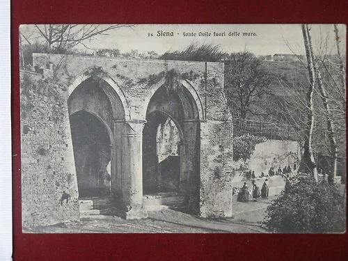 SIENA Fonte Ovile fuori dalle mura viagg anni 20 #4692