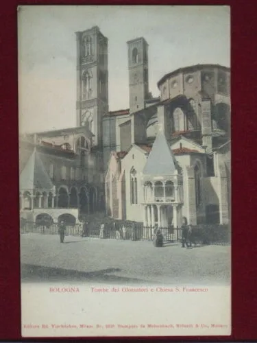 Bologna Chiesa S.Francesco animata viaggiata primi 900 #2314